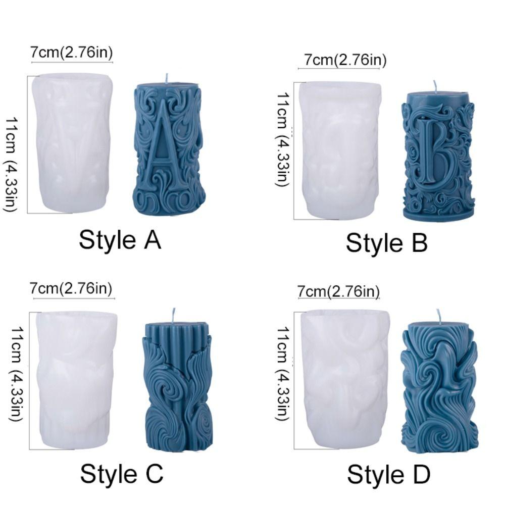 DIY Pryskyřičná forma Silikonová forma na mýdlo Forma na vonnou svíčku Válcová forma na svíčku Výroba svíček