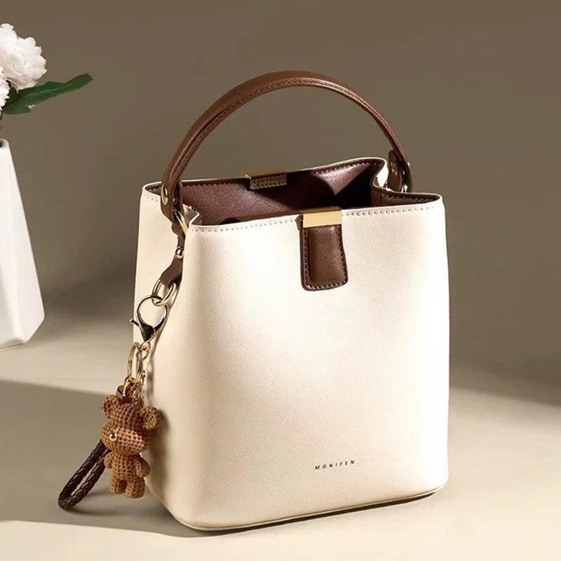 

2025 Новая Мода Женская Сумка-Ведро через Плечо - Летняя Нишевая Одноплечевая Сумка 21x12.5x23 cm