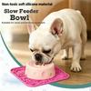 New Design Silicone Dog Slow Feeder Liquid Treats Bowl with Lick Ball Interactive Large Capacity Non-Slip Pet Feeding Bowl Mat