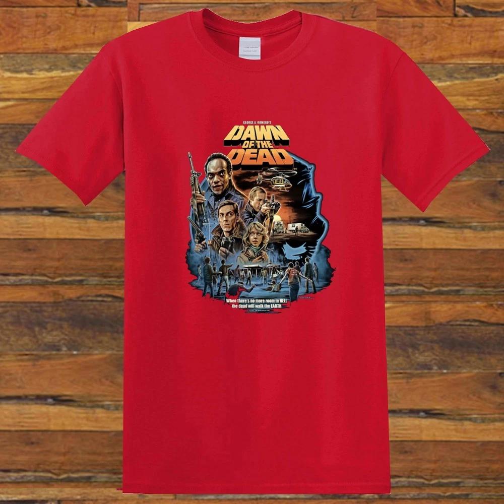 Dawn of The Dead Horror Movie Men s Red S-5XL XXXL