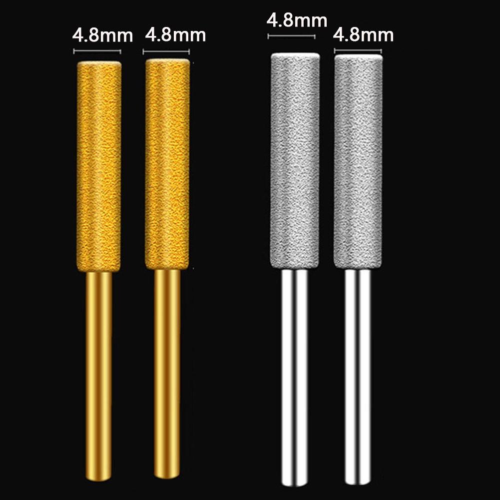 4pcs Diamond Coated Cylindrical Burr Chainsaw ener Grinder Chain Saw Grinding