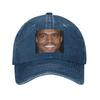Funny Kanye West Meme Baseball Caps Snapback Washed Denim Hats Adjustable Casquette Sports Baseball Cowboy Hat for Unisex