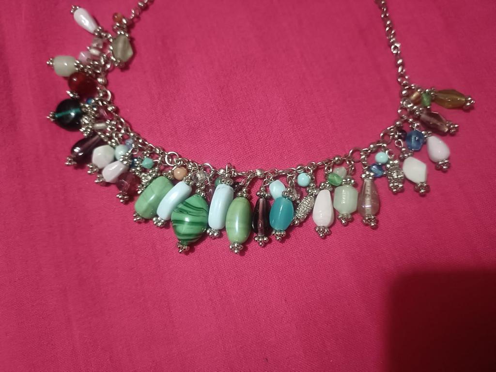 Handmade Latest Trendy Boho Charms Western Fashion Jewellery Necklace for Girls and Women (Multi Colour)