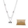 Coach Candy Pendant Copper Necklace Women Necklace Silver CO130-YI4