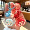 Mini Astronaut Acrylic Oil-Filled Glitter Keychain: Cute Backpack Pendant, Small Gift