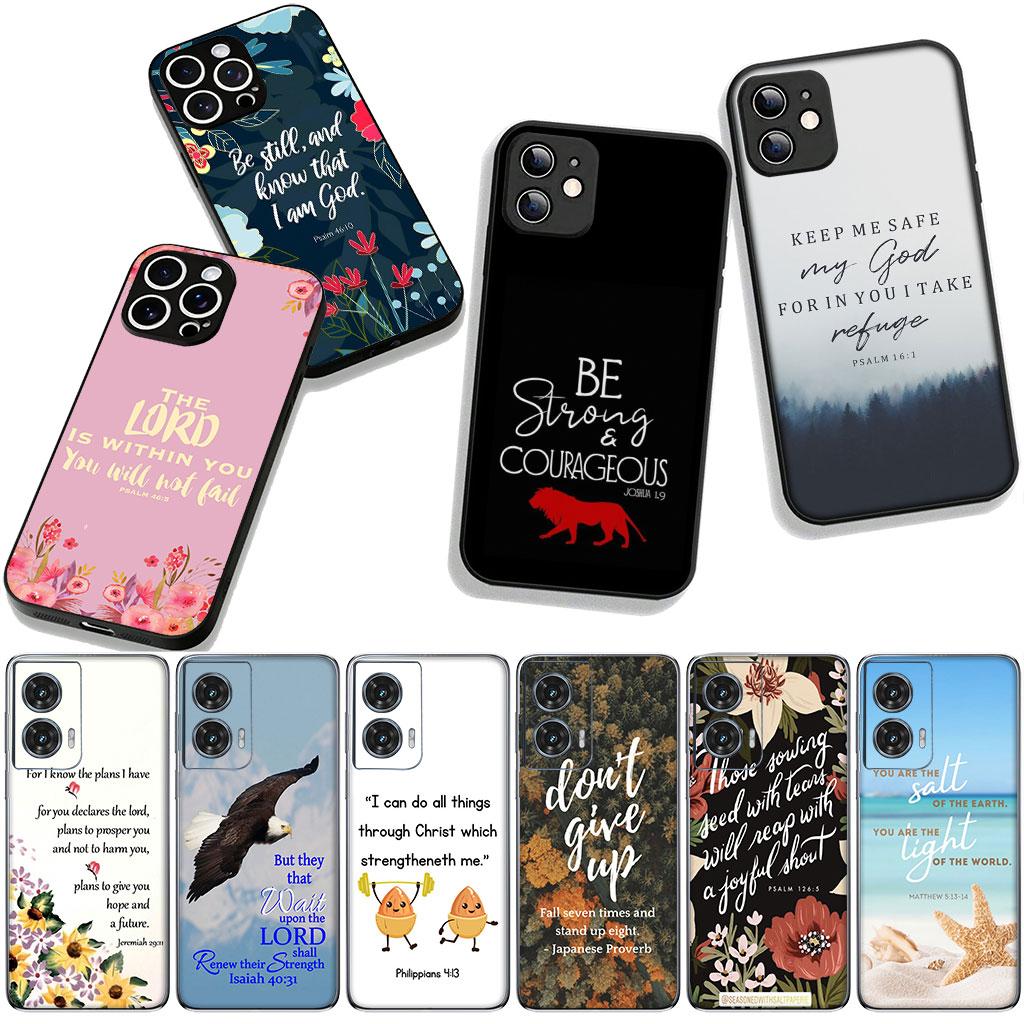 Cover for OPPO A54 A40 A60 A80 A18 A16 A17 A38 A78 A79 A57 A55 A3 Pro A96 A15 A12 Phone Case Christian God Bible Verse Spring