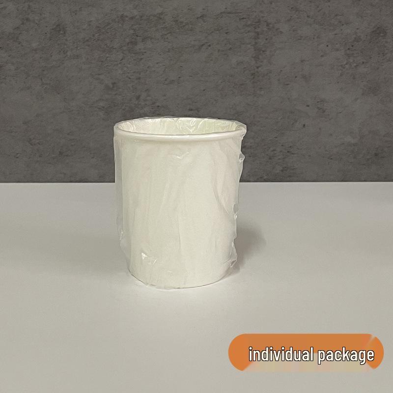 Thickened Disposable Paper Cups: Individually Packaged Sleeved B&B Guesthouse Mouthwash Cups 100 pcs