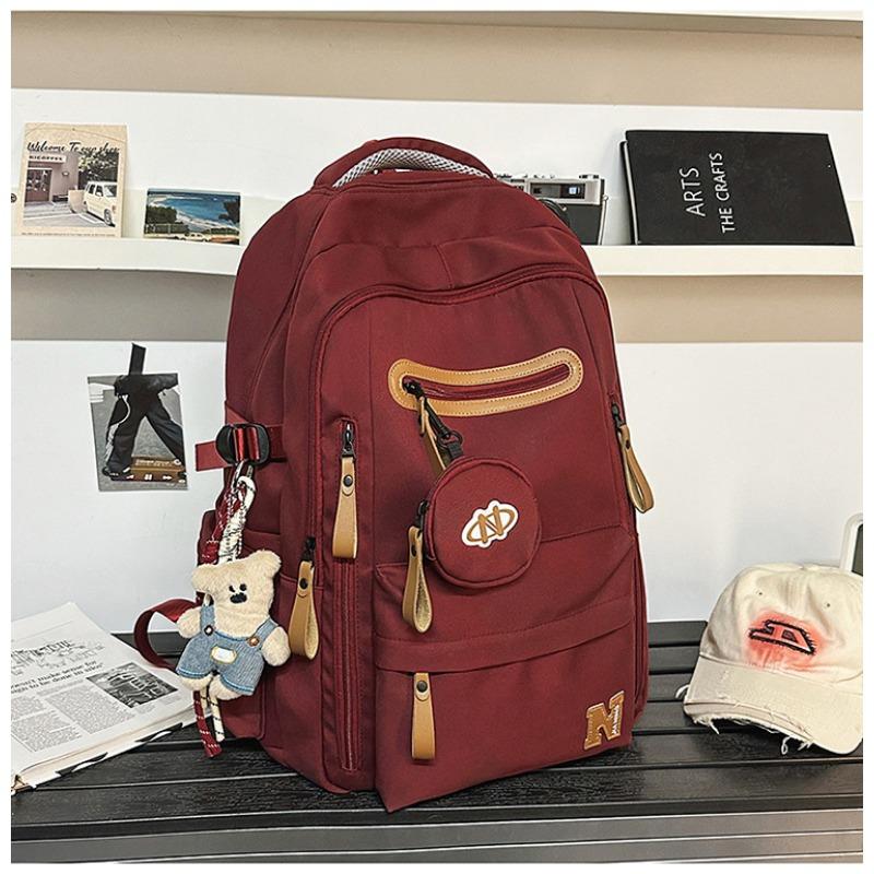 School bag new high value college style simple backpack couple light travel mountaineering large capacity backpack