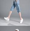 2023 Women's Plus Size Elastic Waist Tencel Denim Mid-Length Casual Lantern Pants