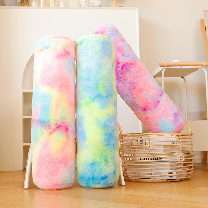 Nordic Style Colorful Cylindrical Long Throw Pillow Home Sofa Pillow Pillow Girls Bed Sleeping Leg Long Pillow