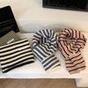 Knitted Knitted Scarf Stripe Scarves Bib New Neckerchief  Outdoor Sports