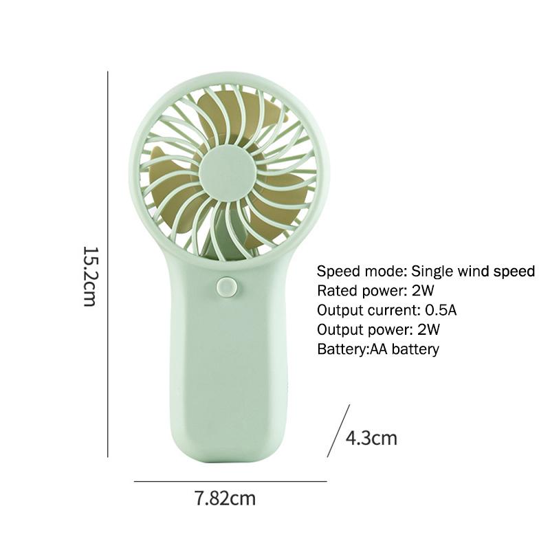 Small Portable Fan Handheld Lightweight Pocket Size Mini Fan USB Rechargeable for Home Work and Travel