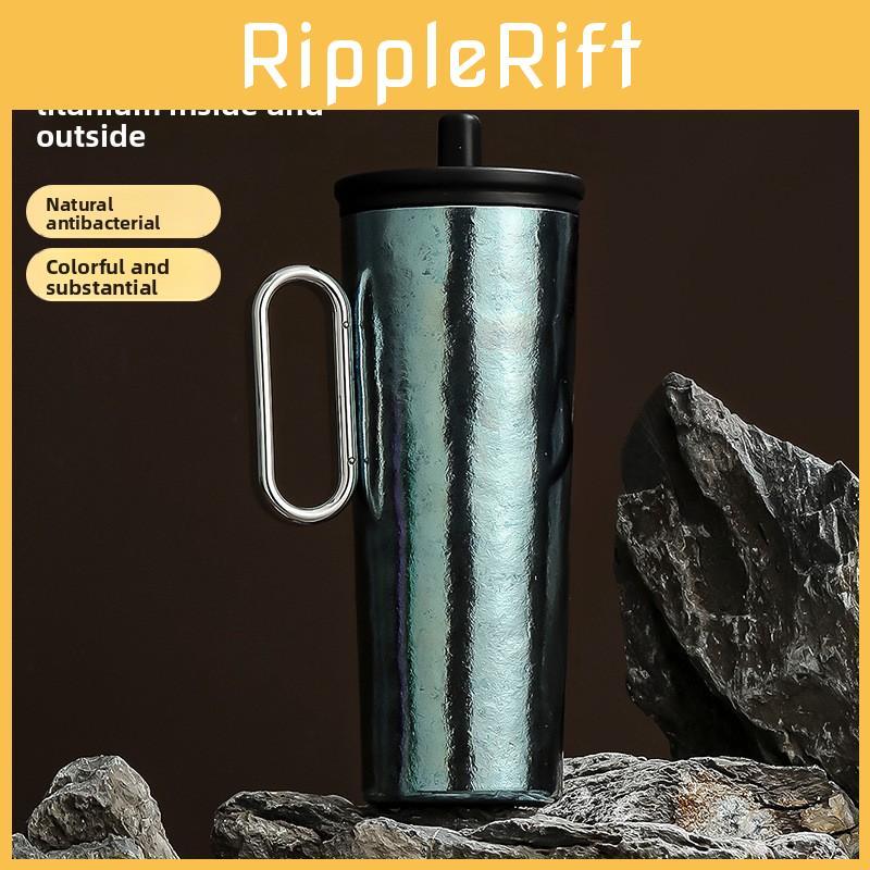 Titanium Thermal Colorful Mug Travel Cup With Handle For Office And Commuting