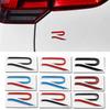 Metal R Emblem Decals Side Fender Rear Trunk Badge Sticker for Scirocco Sharan Tiguan Jetta Etc