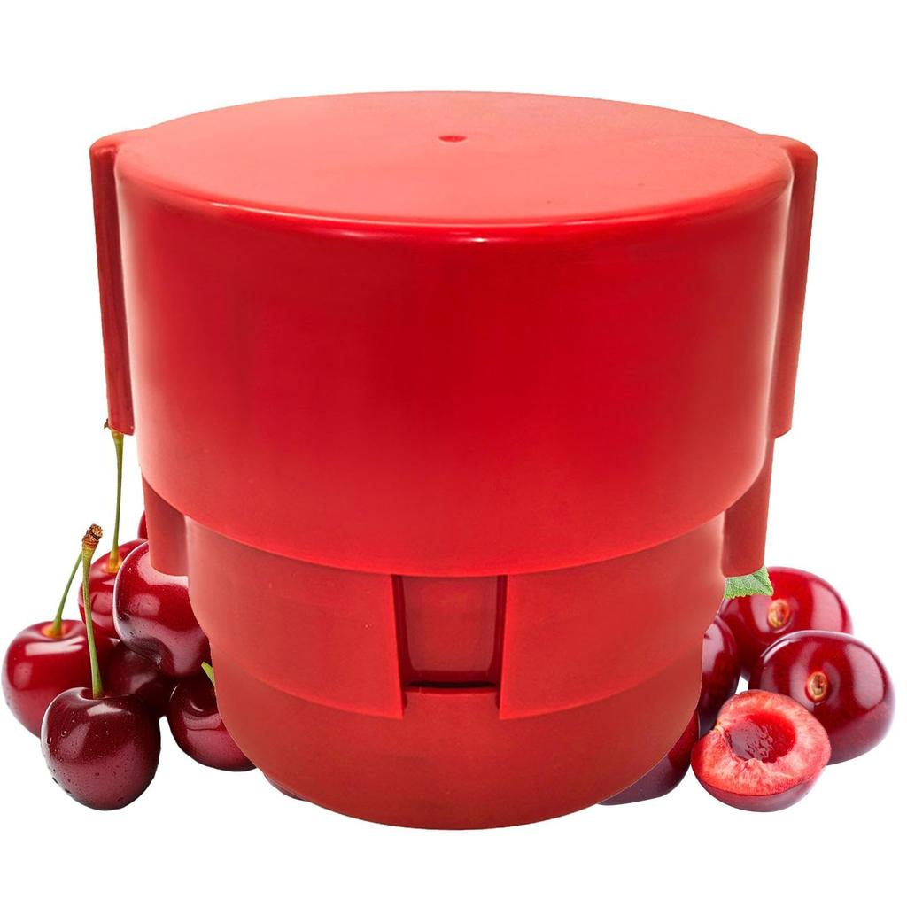 Portable Cherry Pitter Plastic Cherry Core Remover with 6 Individual Holes Cherry Corer Seed Remover Tool