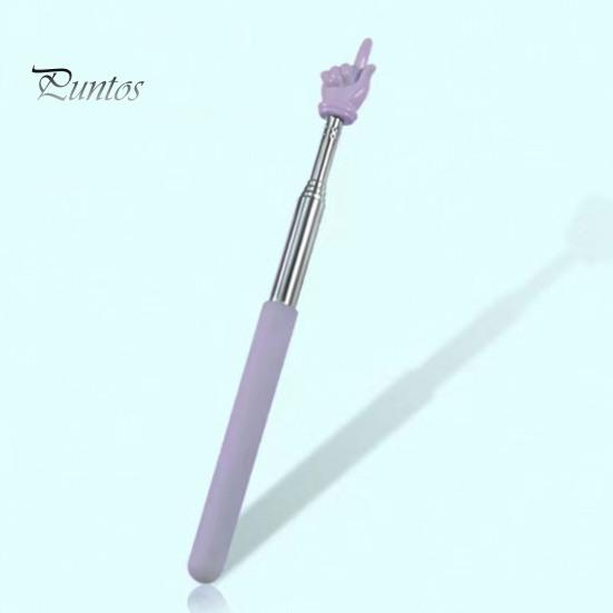 Вказівка ​​для вчителя Macaron, яка читає пальцями, висувна вказівка ​​з матовою ручкою з нержавіючої сталі з регульованою довжиною