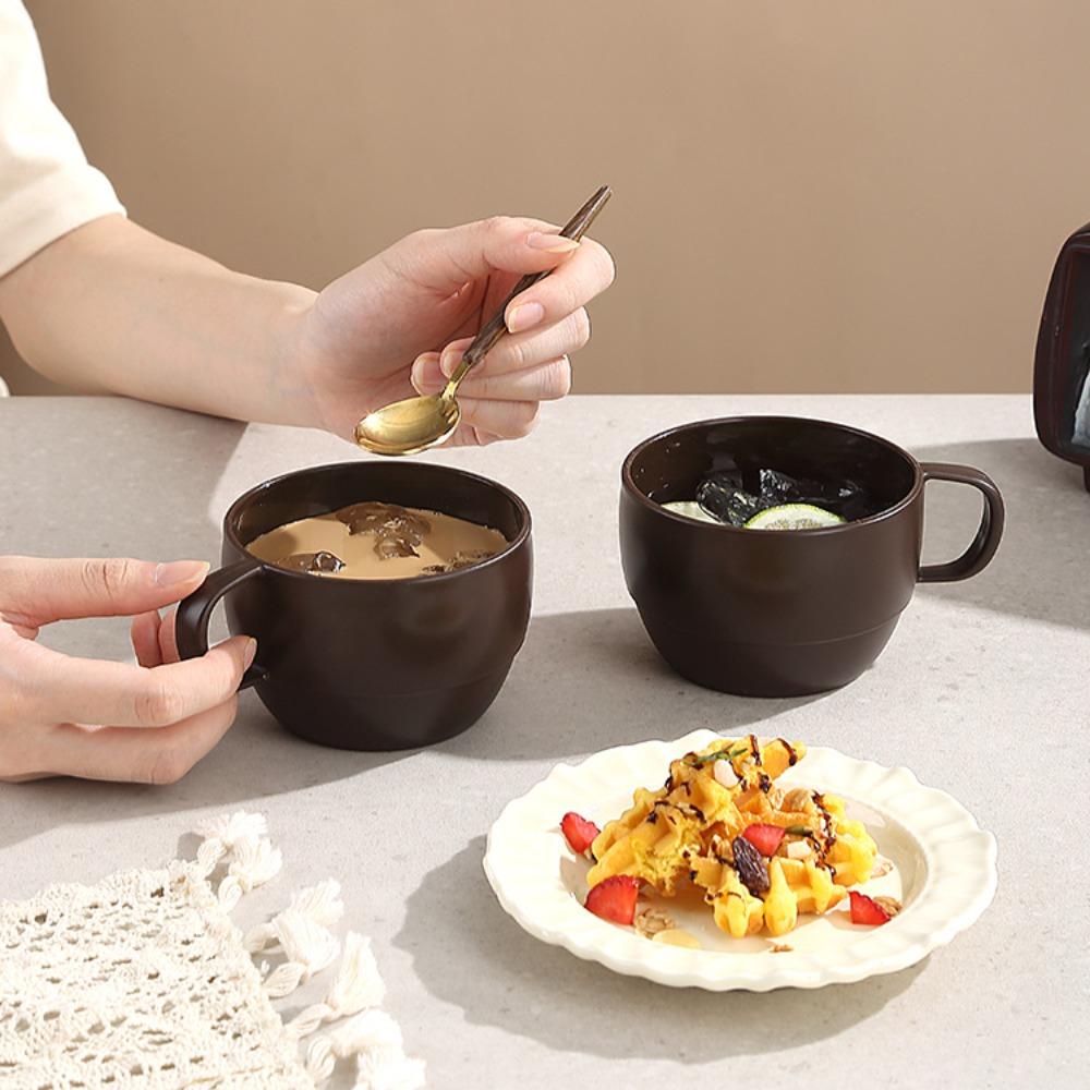 6 Stück Unzerbrechliche Camping-Kaffeetasse Mikrowellengeeigneter Trinkbecher Langlebige Familien-Teetasse Outdoor