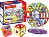 Large Magnetic Blocks, Construction, Educational, 73 Pieces, Wheel Set
