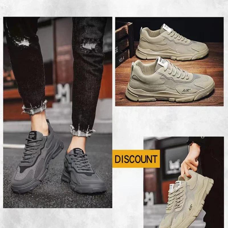 Mode Herrenmode Herren Freizeitschuhe Luxus Atmungsaktiv Plateau Herren Laufschuh Bequeme Herren Mesh Tennis Sneaker