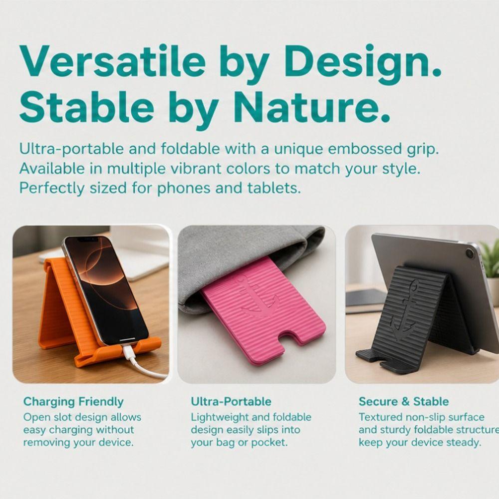 Foldable Foldable Phone Holder Silicone Flexible Phone Bracket Desktop Tablet Stand  Filming
