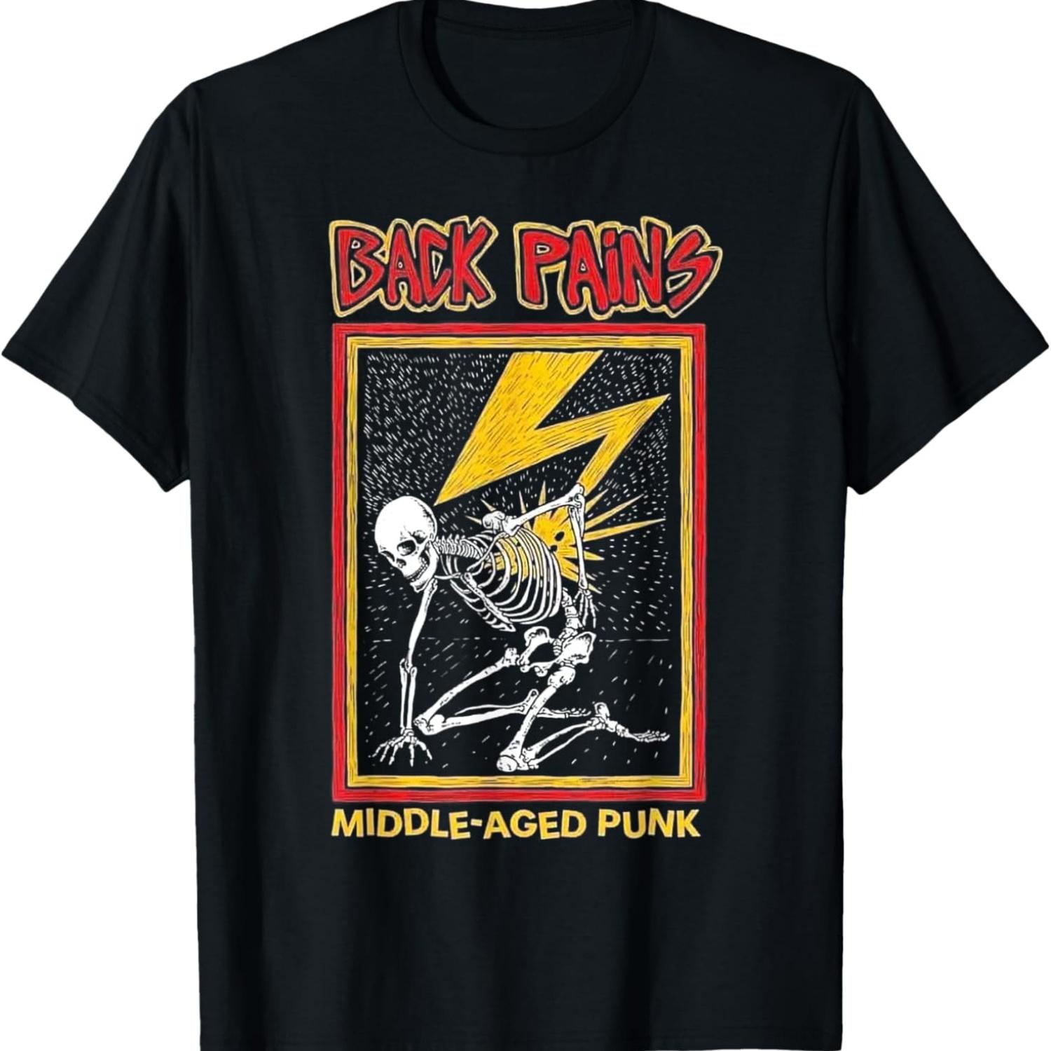 

Боли в спине Панк-футболка для среднего возраста XXXXXL чёрный