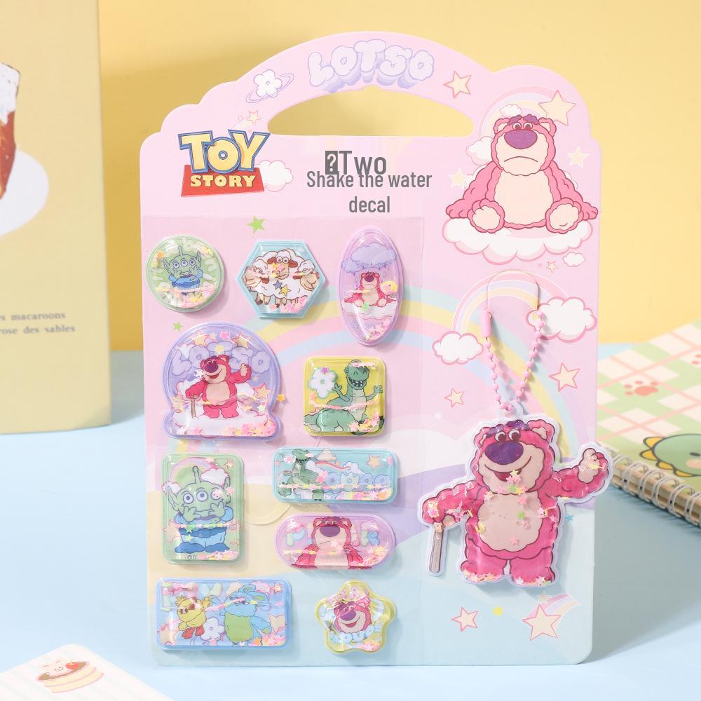 

Cartoon Cute 2-in-1 Shaking Water Decals: Kids Dress-Up & Educational Sticker Book