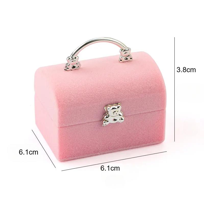 1 Piece Small Jewelry Box wedding Ring box Necklace Display Box Cute Bear Gift box Container Case for Jewelry Packaging