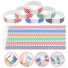 50/100Pcs Mosaic Pattern Colorful Paper Wristbands Waterproof Disposable Bracelets For Parties, Concerts, Festivals