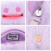 Plush Crossbody Bag Cartoon Cute Tooth Monster Big Head Series Purple Laughter Ugly Funny Storage Bags Portable Gifts