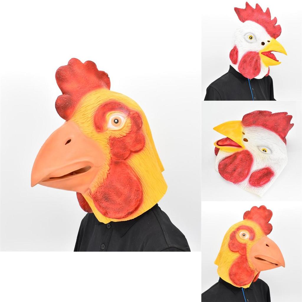 Halloween Chicken Mask With Latex Material For Costume Parties And Kids