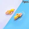 7/14pcs Cute Bikini Girl Mini Resin Figurines Swimming Figure DIY Crafts Phone Case Decoration Scrapbooking Desktop Decor