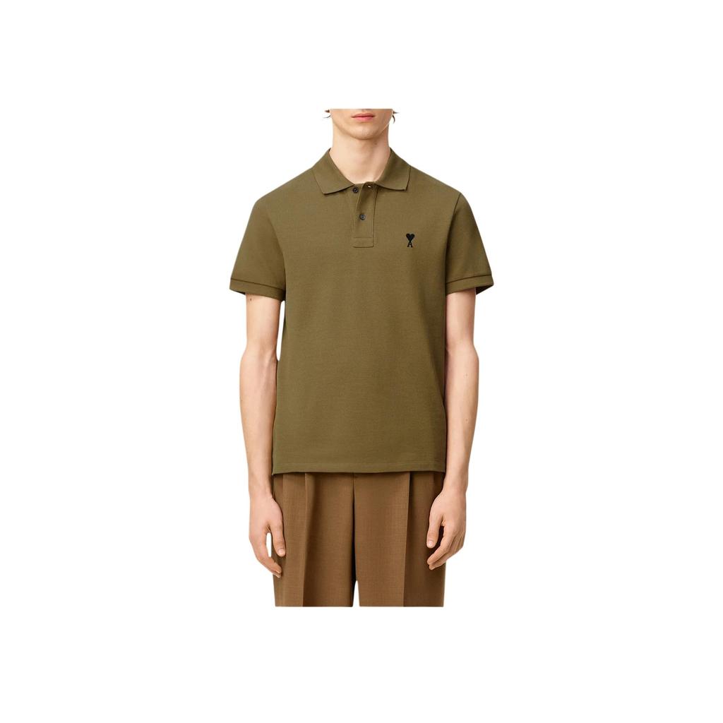 AMIPARIS Logo Embroidered Short Sleeve Polo Shirt Men Tops HPL411760298