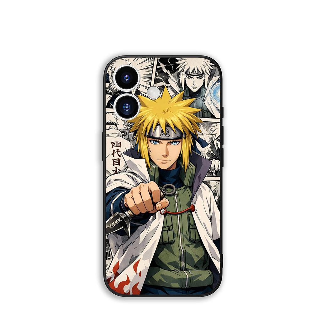 Phone Cover Anime Namikaze Minato Narutos Coque for Apple iPhone 16 15 14 Plus 13 12 Mini 17 Pro Max + ProMax 16E Air 16+ Case