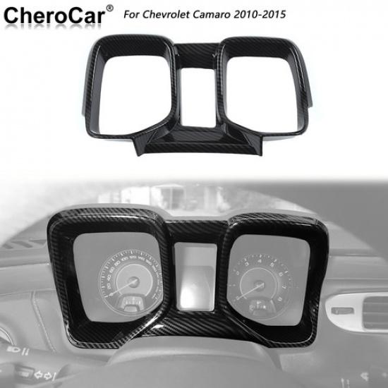 Carbon Fiber Control Dashboard Panel Trim Cover Frame For Chevrolet Camaro 10-15