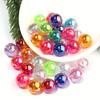 100pcs Mixed AB Color Acrylic Beads Iridescent Shifting Colors Round Beads for Jewelry Making, DIY Crafts Beads for Jewelry Making, Creative Crafting