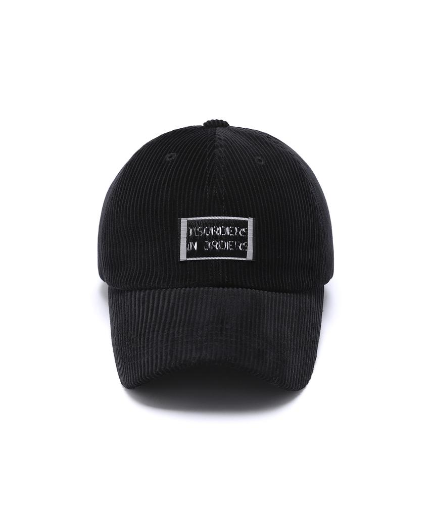 Illedis Corduroy Label Ballcap Black