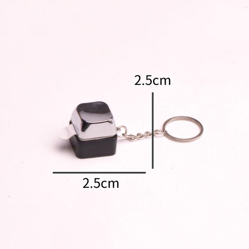 Elektrický šok Elektrická klávesnice Klíčenka Street Trick Novinka Fidget Klíčenka Šokující Podání ruky Trick Klikací hračka 1 ks