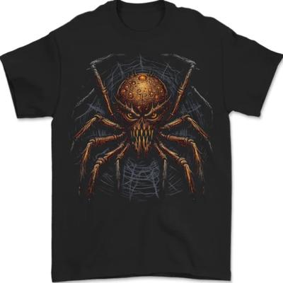 A Demon Spider Halloween Evil Mens T-Shirt 100% Cotton