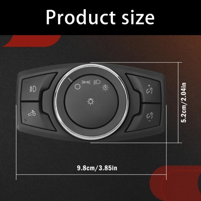 Car Head Lamp Light Switches Headlight Adjustment Knob Panel Control Button Trim FL3Z-11654-BA