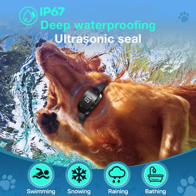 2025 New Smart Dog Bark Collar Rechargeable Vibration Anti Barking Collar Bark Stop Smart Training Collar Adjustable Sensitivity