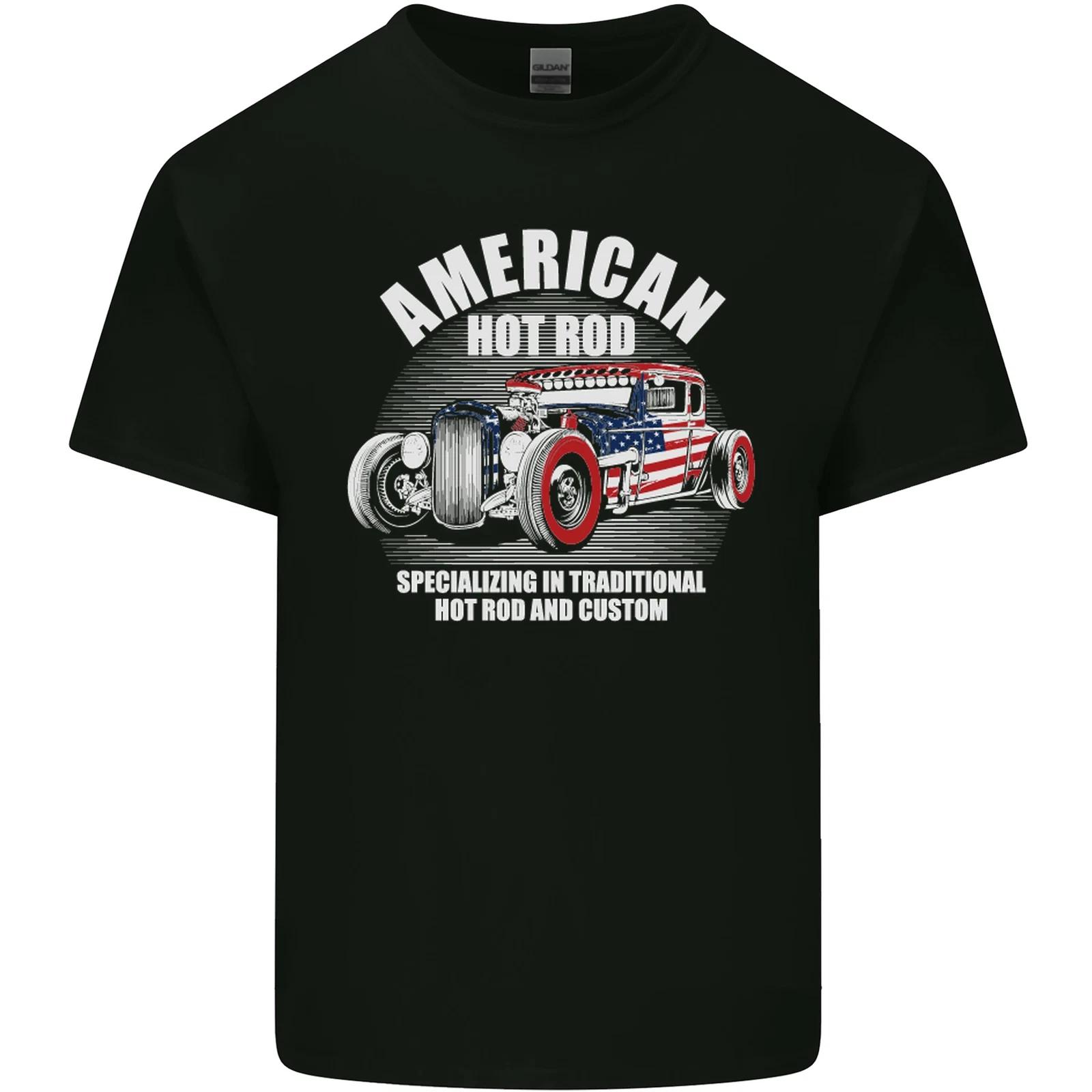American Hot Rod Hotrod Dragster Racing Kids T-Shirt Childrens XL
