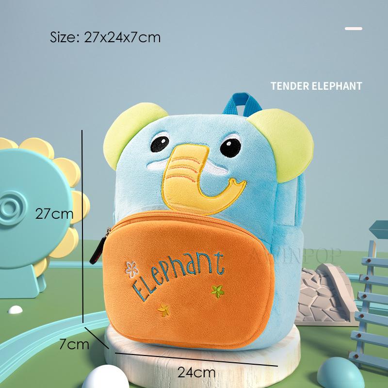Fashion 3D Cartoon Lion School Backpacks for Boys Kindergarten Kids School Bags Children Plush Toddler Backpack
