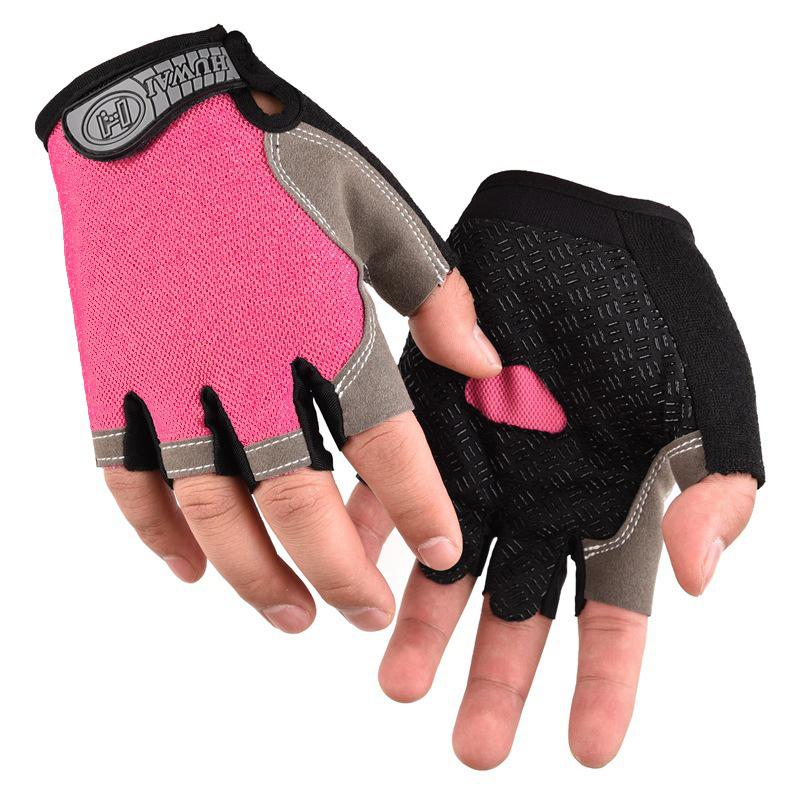 Weightlifti Gym Gloves Fitness Training Fingerless Men Women Bodybuilding Exercise Sports Gloves Cycling Anti Slip Breathable