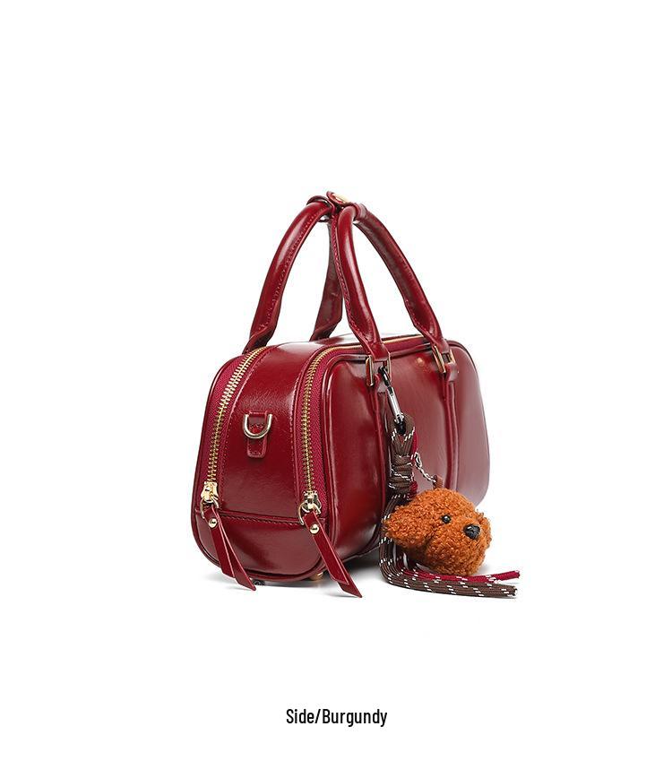 Red Square Women's Pillow Handbag - 2025 Autumn/Winter Korean Casual Shoulder Crossbody