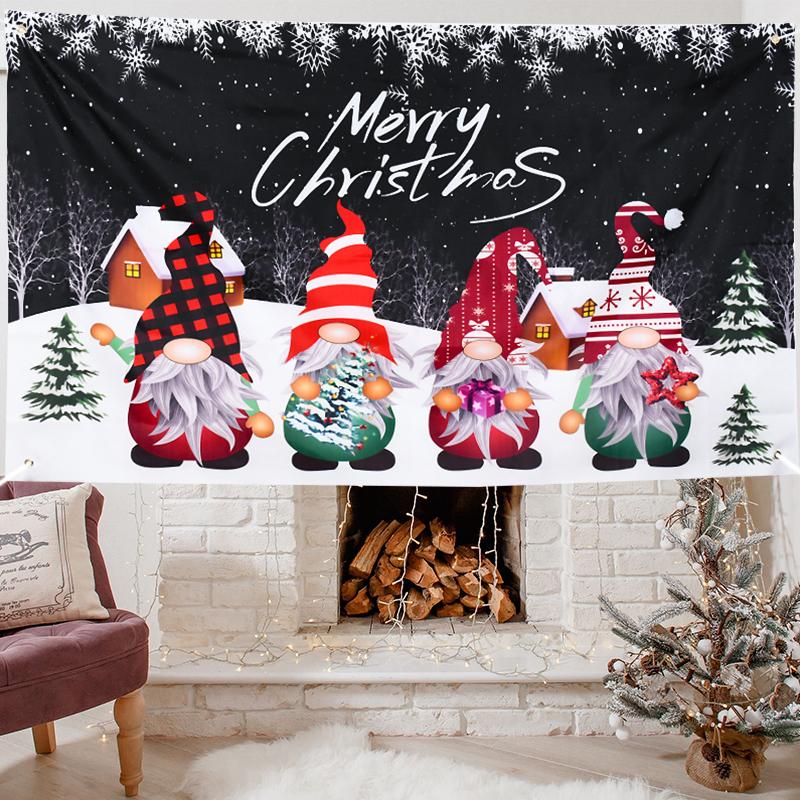 Merry Christmas Background Decorations For Home Xmas Ornaments Banner Navidad Noel Natal Gifts New Year Photo Backdrop