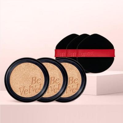 NEW Be Velvet Cover Cushion Refill SPF42 PA++ – 13g × 3 Pack