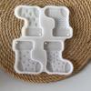Food Safe Silicone Christmas Stocking Molds Easy Release Design Handmade Holiday Decorations Crafting Supplies