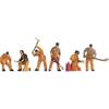 Figurines - NOCH - N Scale Track Layers Team - Hand-painted - Multicolour - Indoor