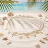 Boho Multilayer Pearl Waist Chains For Women Shell Scallops Pendant Imitation Pearl Tassel Belt Chain Beach Party Body Jewelry