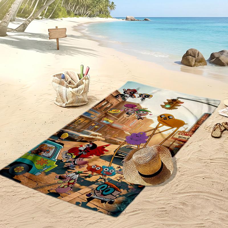 Erstaunliche Welt von Gumball Strandtuch, Weiches Saugfähiges Schnelltrocknendes Handtuch für Strand Pool Schwimmen Reisen Zuhause